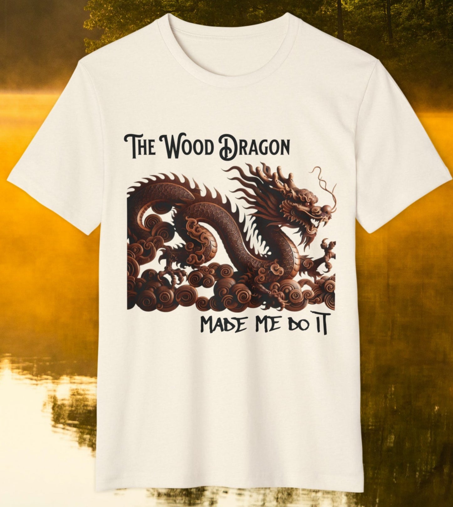 "Wood Dragon" Recycled Organic T-Shirt