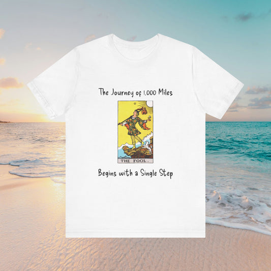 T-Shirt with Chinese Proverb vs The Fool Tarot Design