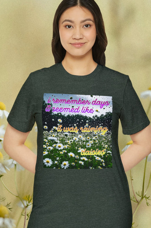 "Raining Daisies" Recycled Organic T