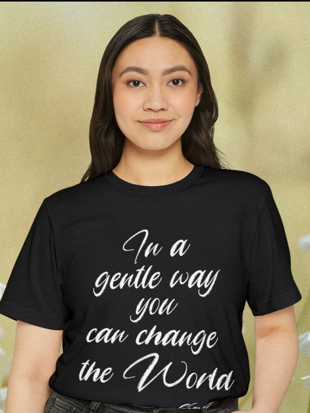 "Gandhi's In a Gentle Way" Unisex Recycled Organic T-Shirt