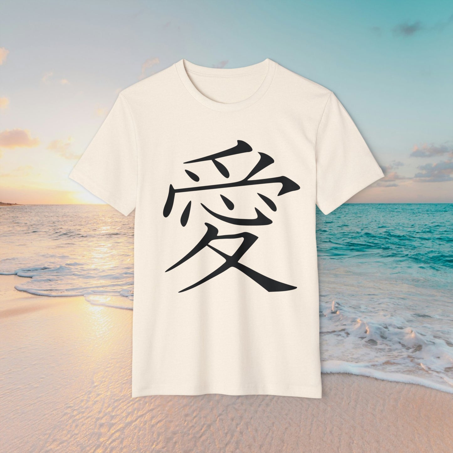 "Kanji Love" Unisex Recycled Organic T-Shirt