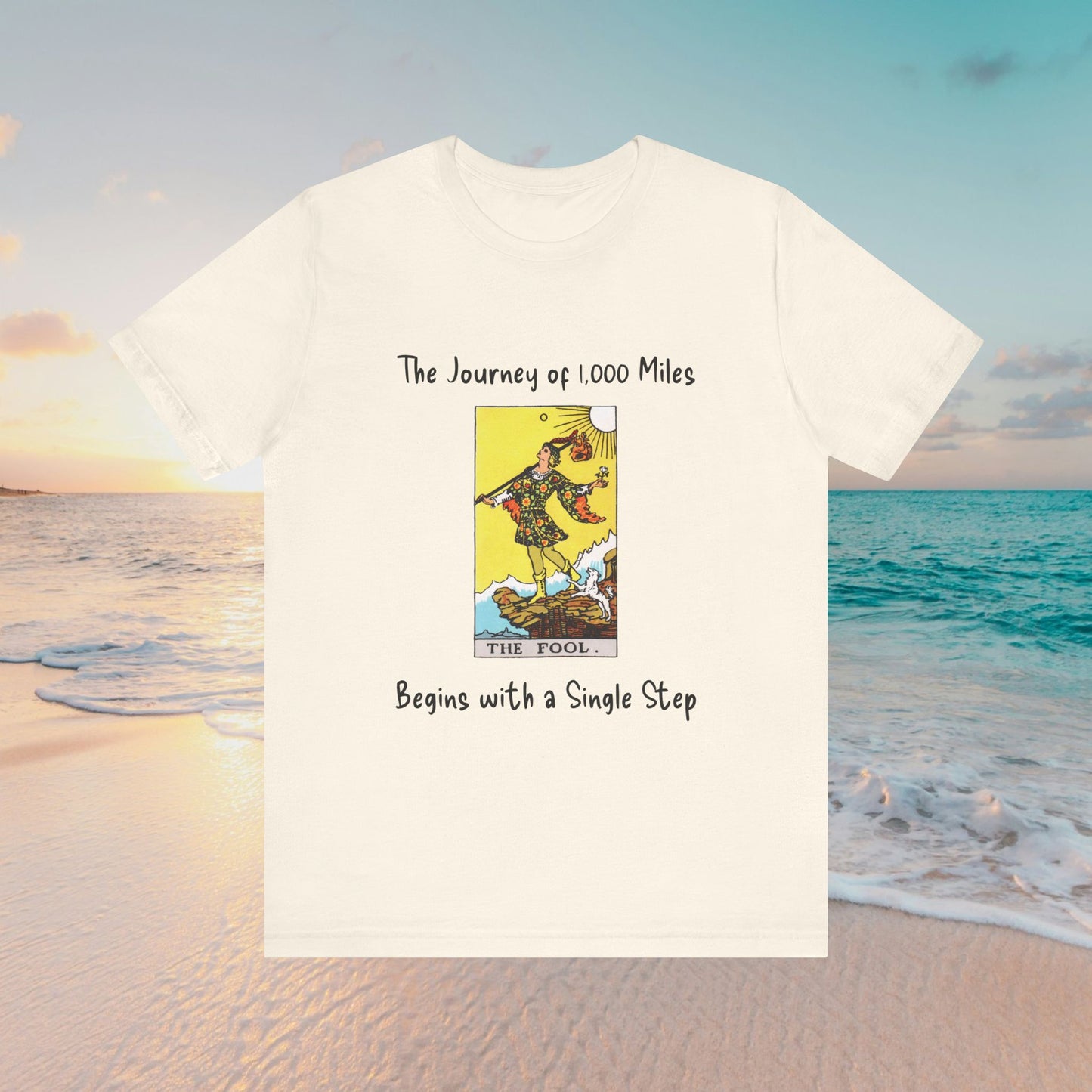 T-Shirt with Chinese Proverb vs The Fool Tarot Design