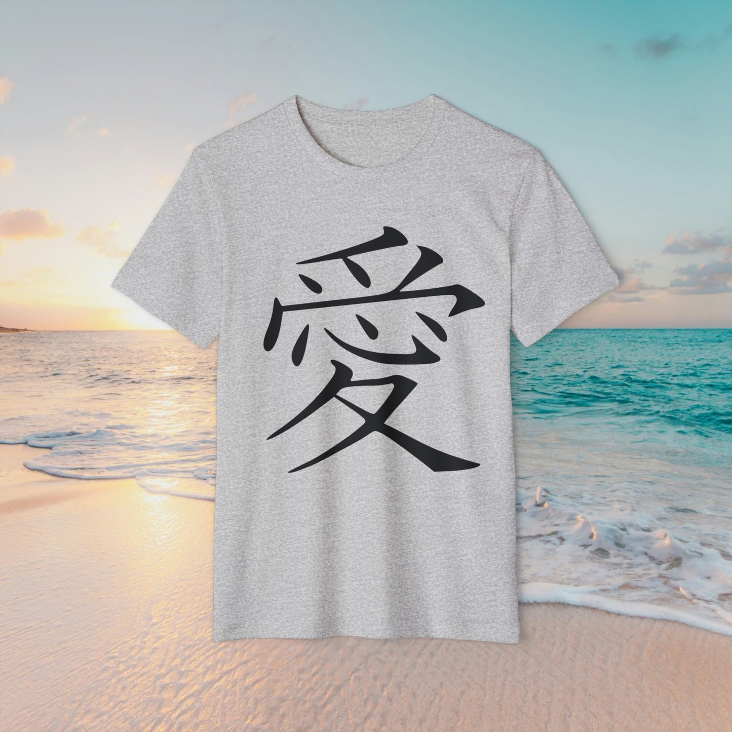 "Kanji Love" Unisex Recycled Organic T-Shirt