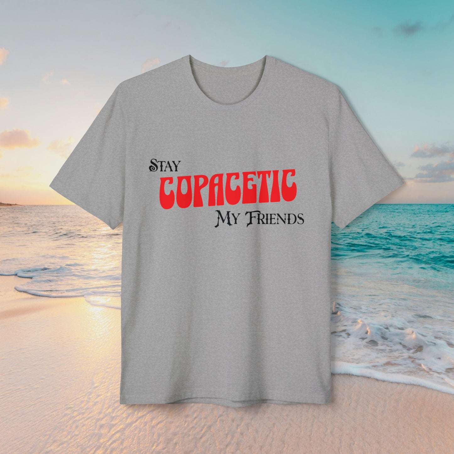 "Stay Copacetic, My Friends" 100% Recycled Fabric District® Re-Tee®