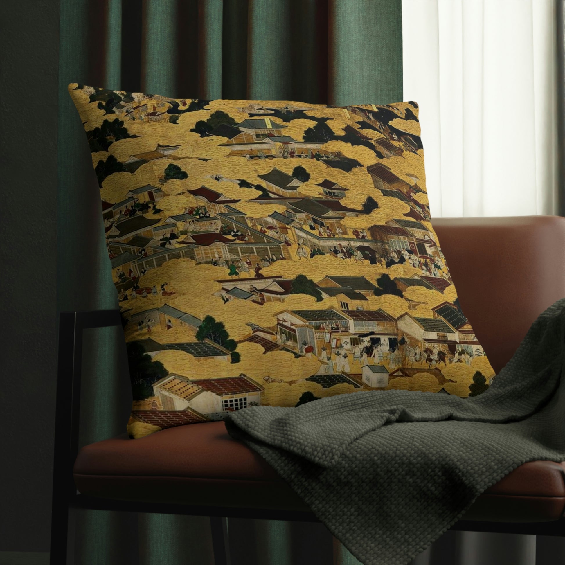 "Kyoto Map" Waterproof Pillow