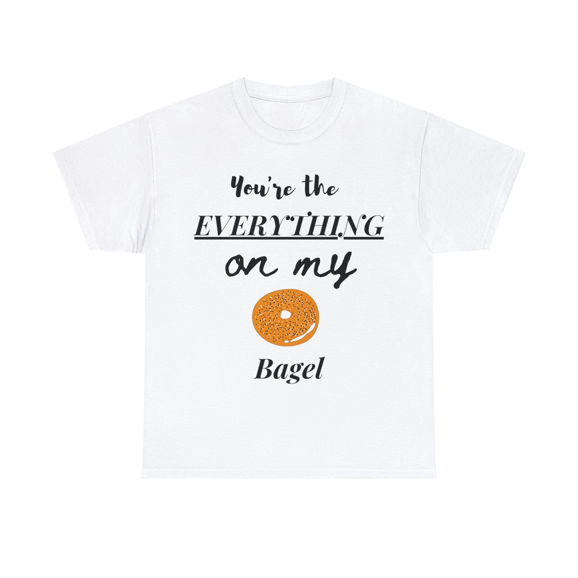 "Everything Bagel" tee in white