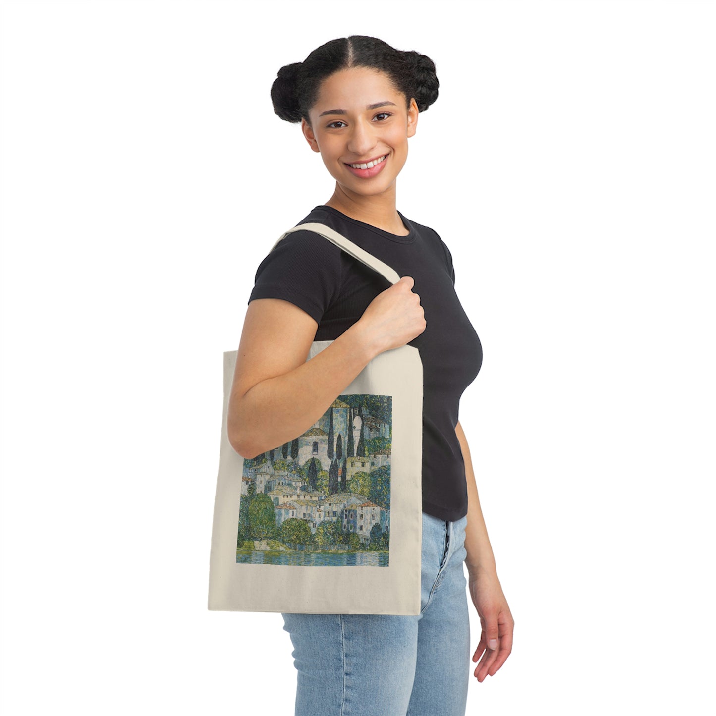 "Kirche in Cassone" by Klimt Canvas Tote