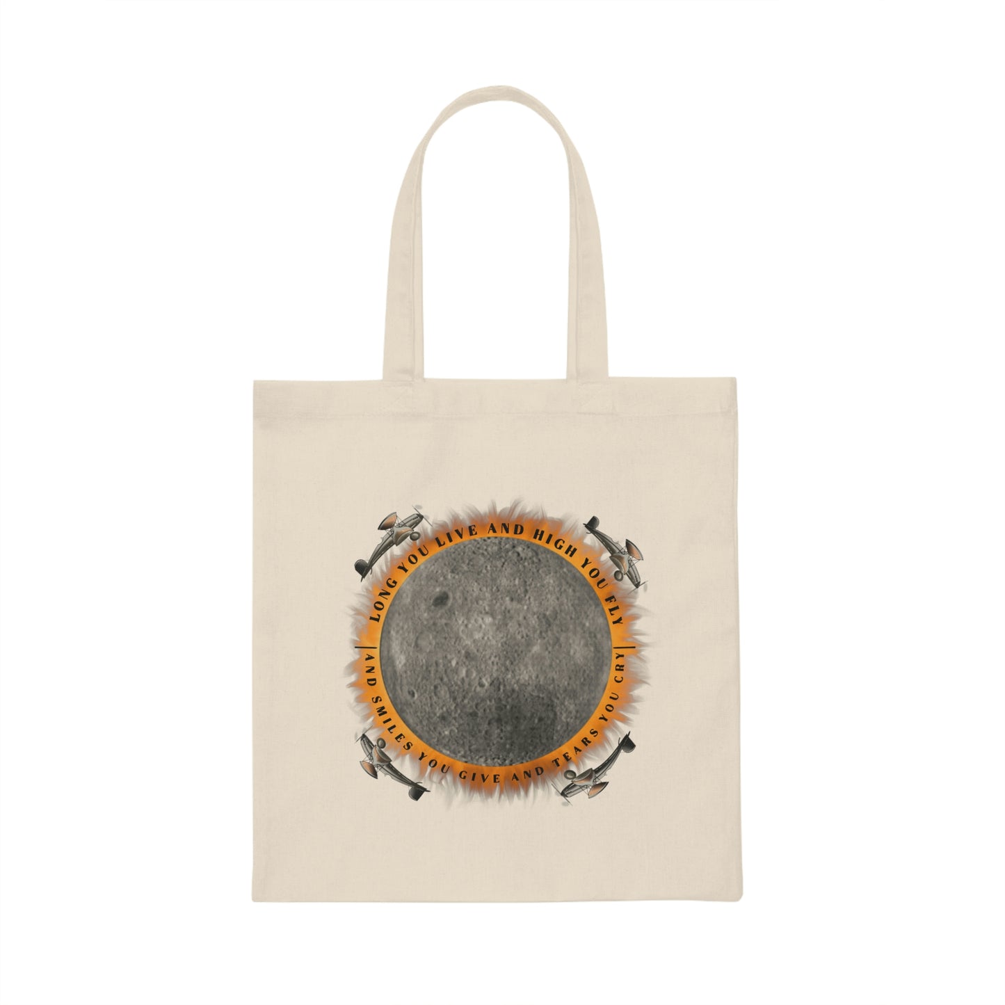 "Eclipse, from the Dark Side of the Moon" Canvas Tote