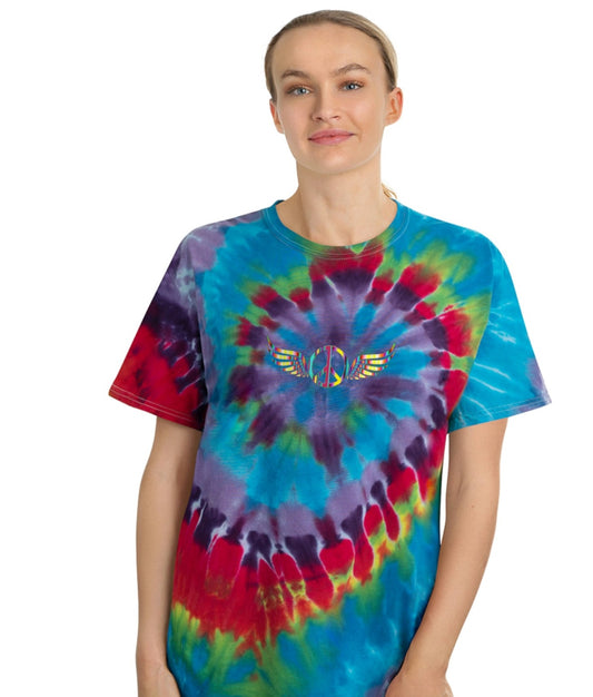 "Flying Peace Sign Tie Dye"