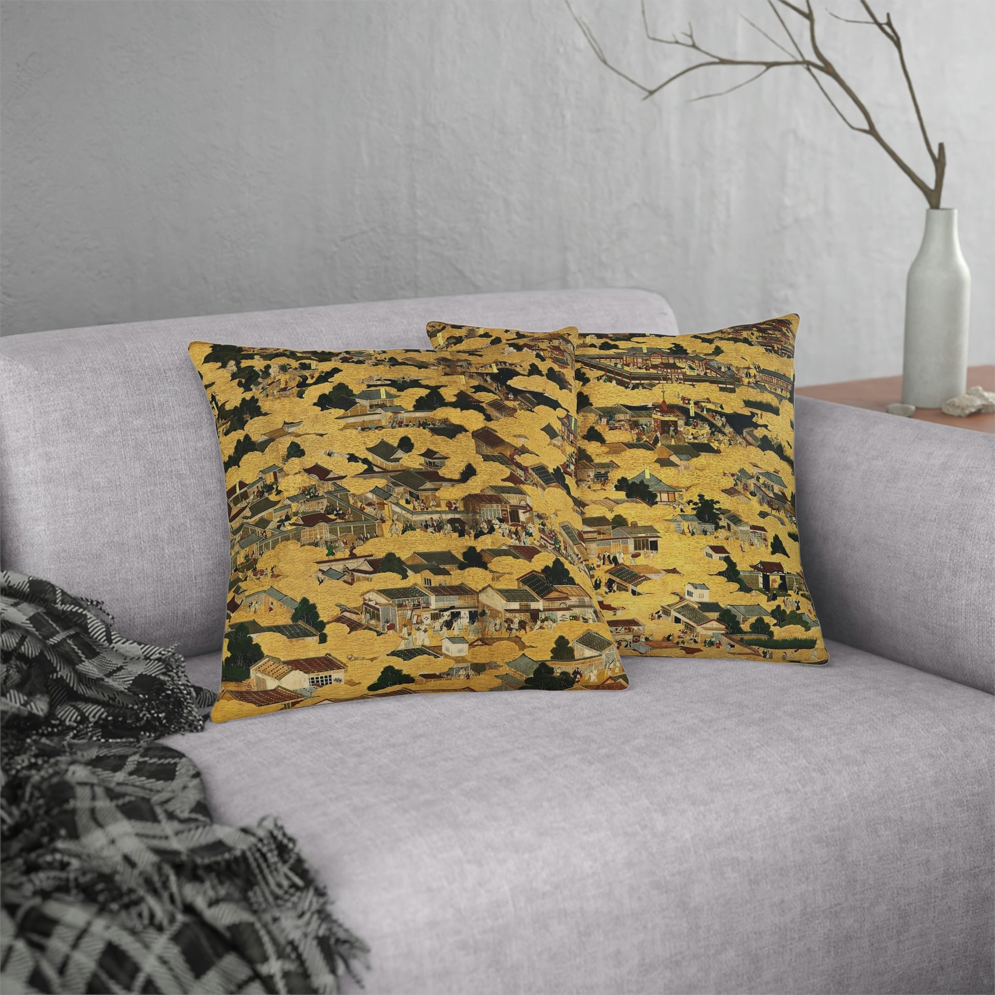 "Kyoto Map" Waterproof Pillow