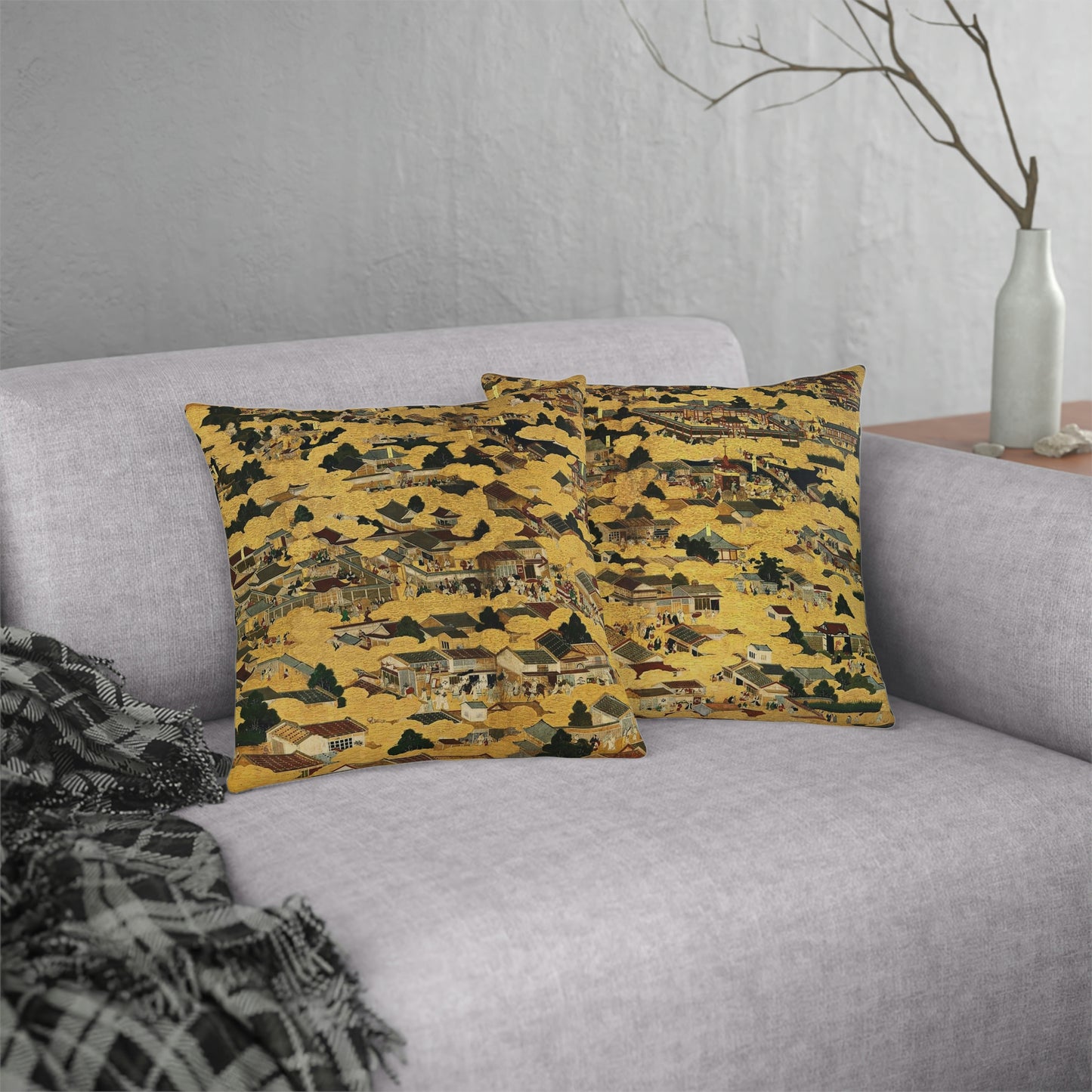 "Kyoto Map" Waterproof Pillow