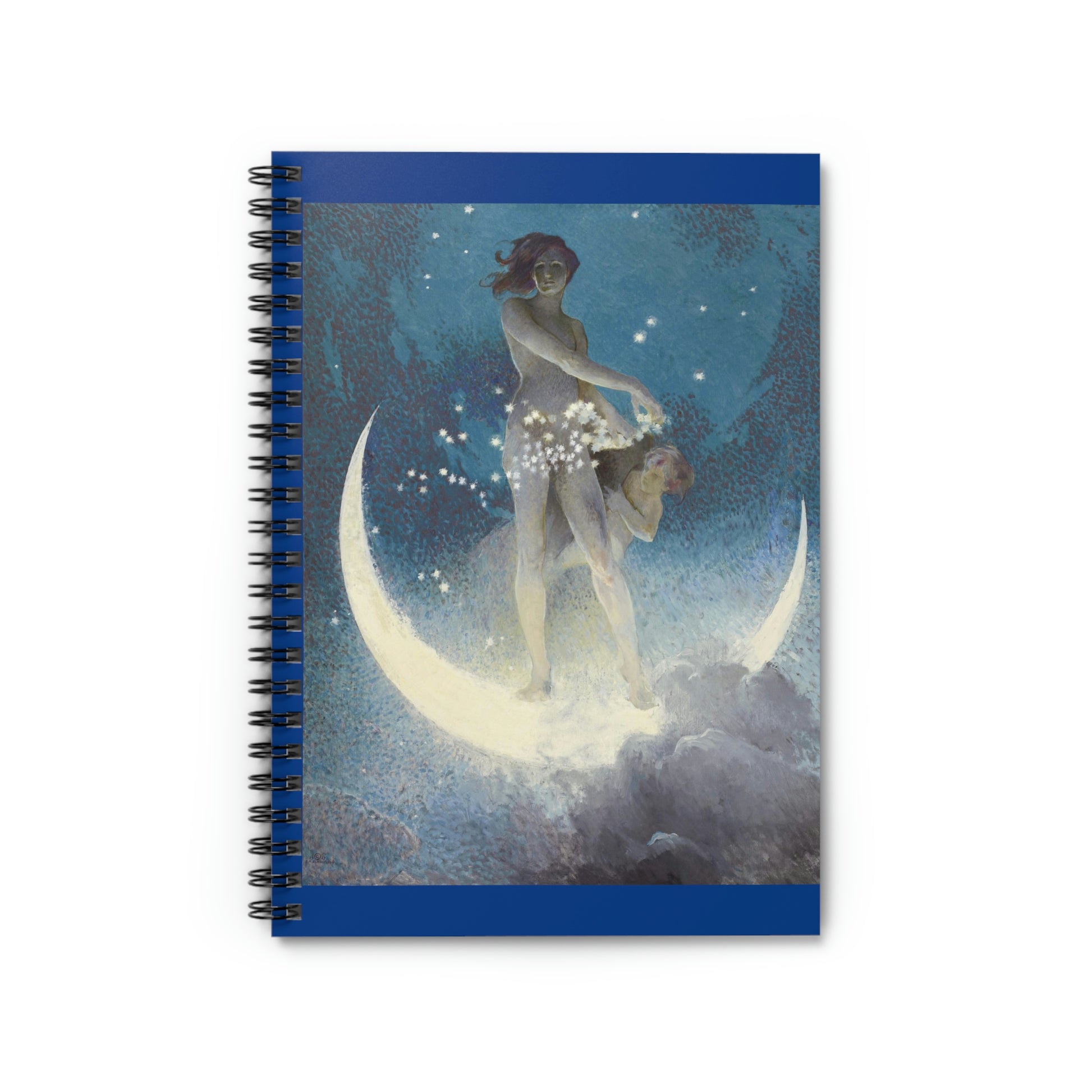 "Spring Scattering Stars" by Blashfield, Spiral Notebook