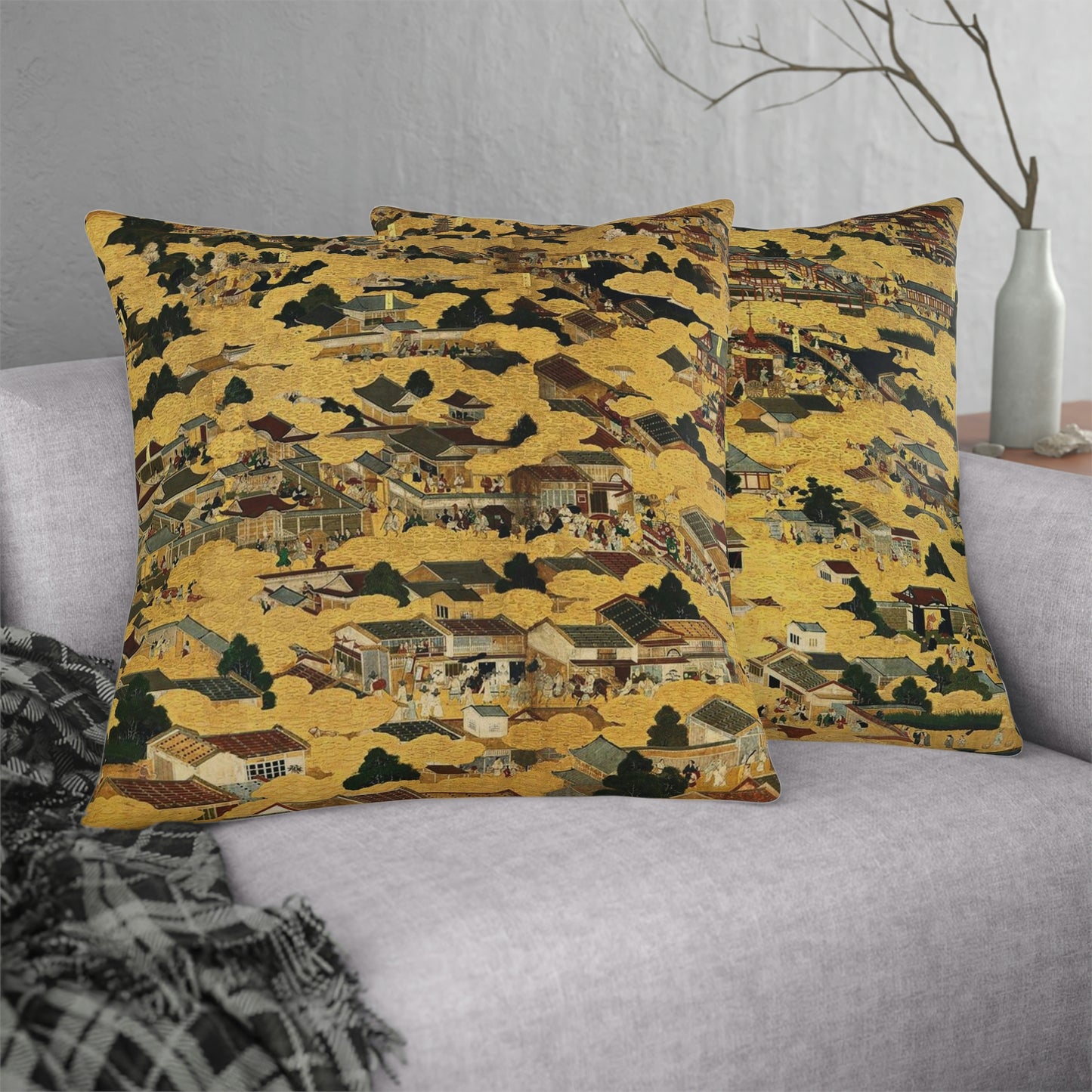 "Kyoto Map" Waterproof Pillow