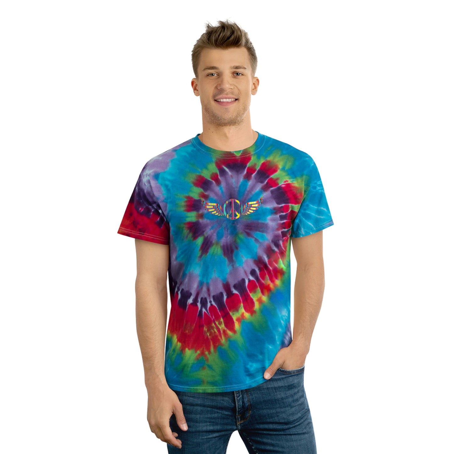 "Flying Peace Sign Tie Dye"