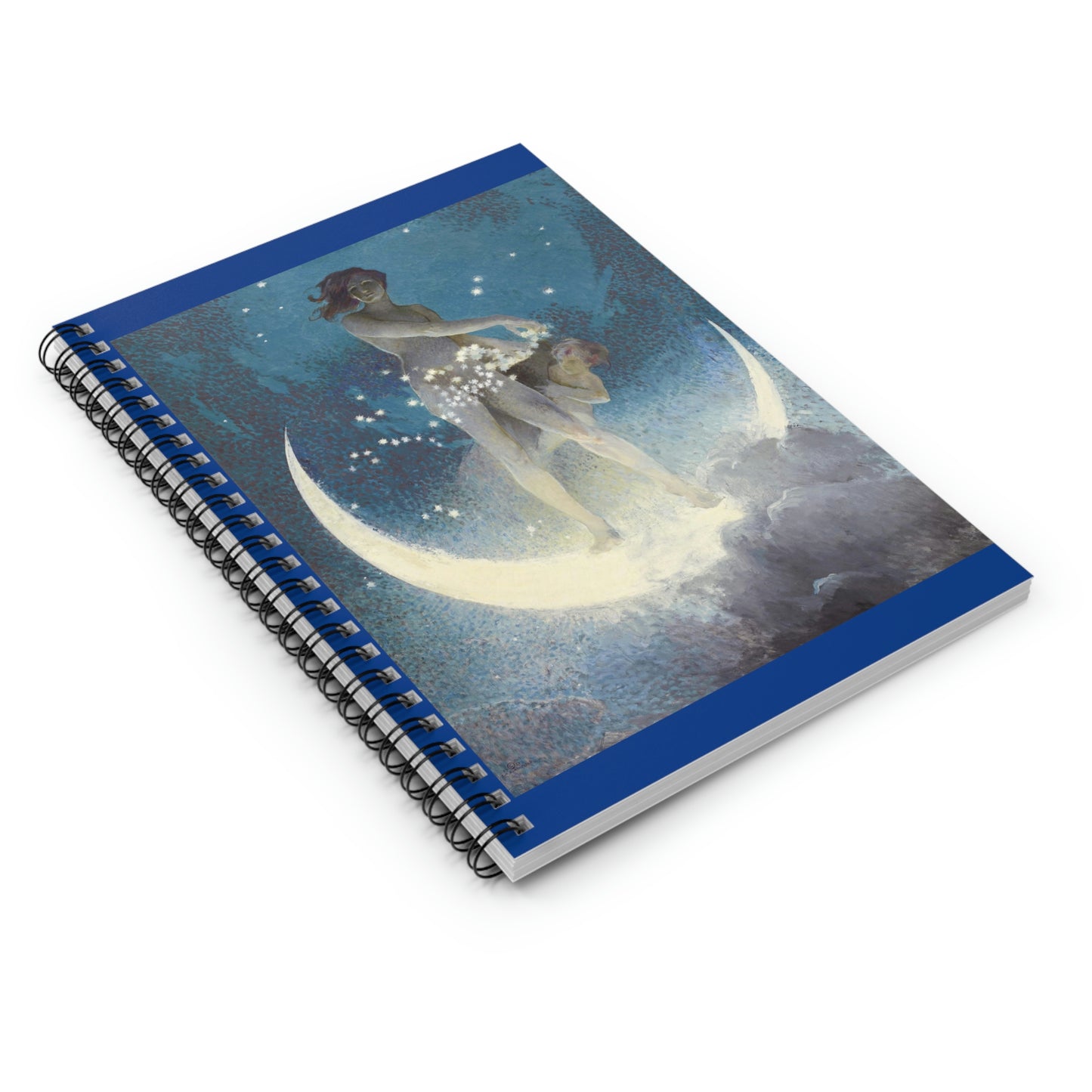 "Spring Scattering Stars" by Blashfield, Spiral Notebook