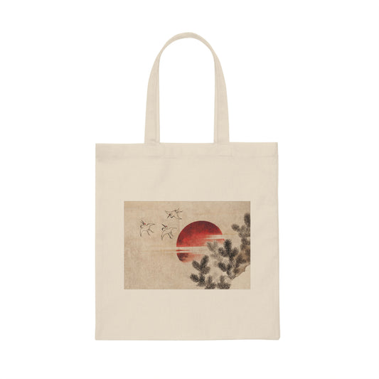 "birds and sunset" (1814) Canvas Tote